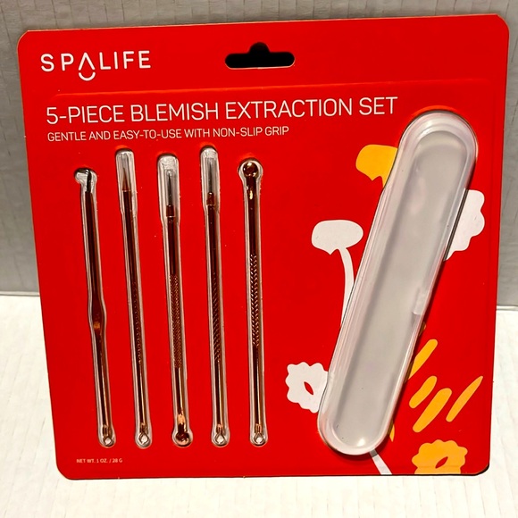 Spalife- 5 piece Blemish Extraction Kit/Set with Case- new in pkg - Picture 1 of 5